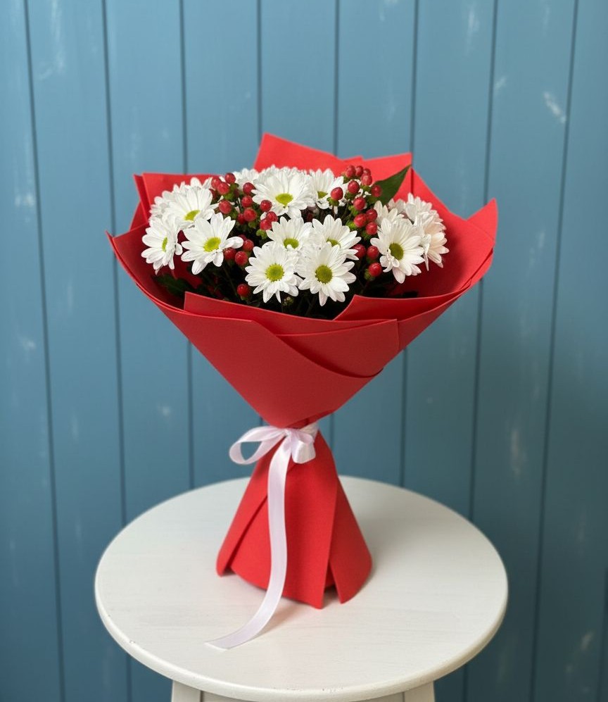 Букет цветов из: Хризантемы в Сватково