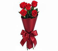 Букет 5 Красных роз Эдлесс Лав в Сватково
