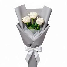 Букет 3 белые розы #REPLACE_PRED# Сватково