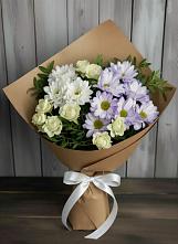 Букет цветов из:  Хризантемы и Розы в Сватково