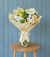 Букет цветов из:  Хризантемы и Розы в Сватково