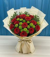 Букет цветов из:  Розы и Хризантемы в Сватково