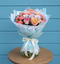 Букет цветов из:  Хризантемы и Розы в Сватково